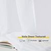 NICETOWN Bright White Sheer Long Curtains 96 Inch Long, 2 Panels, W54 x L96(Bright White)