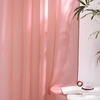 NICETOWN Bright White Sheer Long Curtains 96 Inch Long, 2 Panels, W54 x L96(Coral Pink)