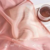 NICETOWN Bright White Sheer Long Curtains 96 Inch Long, 2 Panels, W54 x L96(Coral Pink)