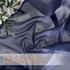 NICETOWN Bright White Sheer Long Curtains 96 Inch Long, 2 Panels, W54 x L96(Dark Blue)