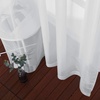 NICETOWN Bright White Sheer Long Curtains 96 Inch Long, 2 Panels, W54 x L96(Light Gray)