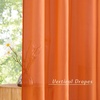 NICETOWN Bright White Sheer Long Curtains 96 Inch Long, 2 Panels, W54 x L96(Orange)