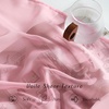 NICETOWN Bright White Sheer Long Curtains 96 Inch Long, 2 Panels, W54 x L96(Pink)