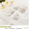 NICETOWN Bright White Sheer Long Curtains 96 Inch Long, 2 Panels, W54 x L96(Soft Beige)