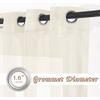 NICETOWN Bright White Sheer Long Curtains 96 Inch Long, 2 Panels, W54 x L96(Yellow Beige)