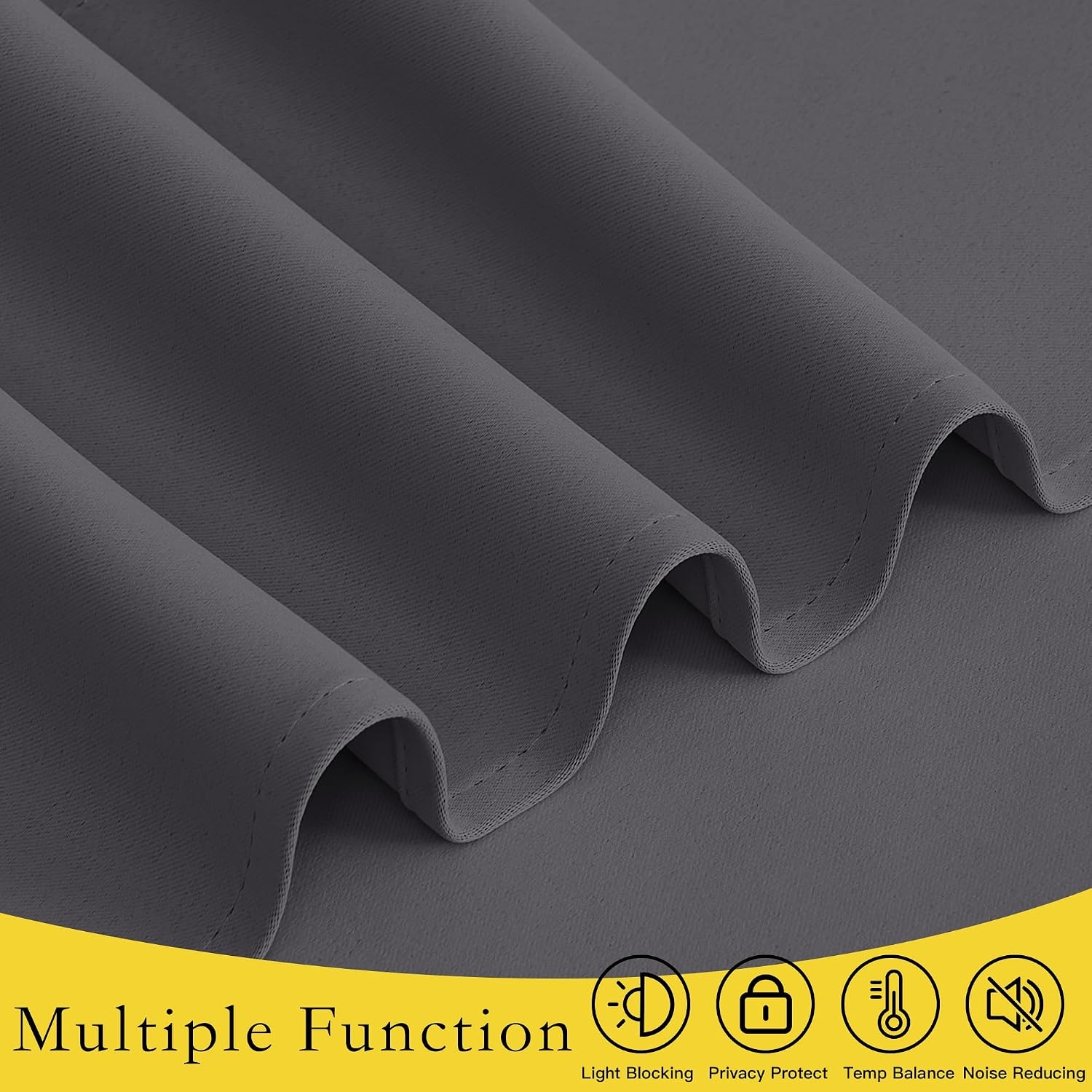 image:imageNICETOWN Classroom Door Curtain for Window French Door Shade for PrivacyGrey
