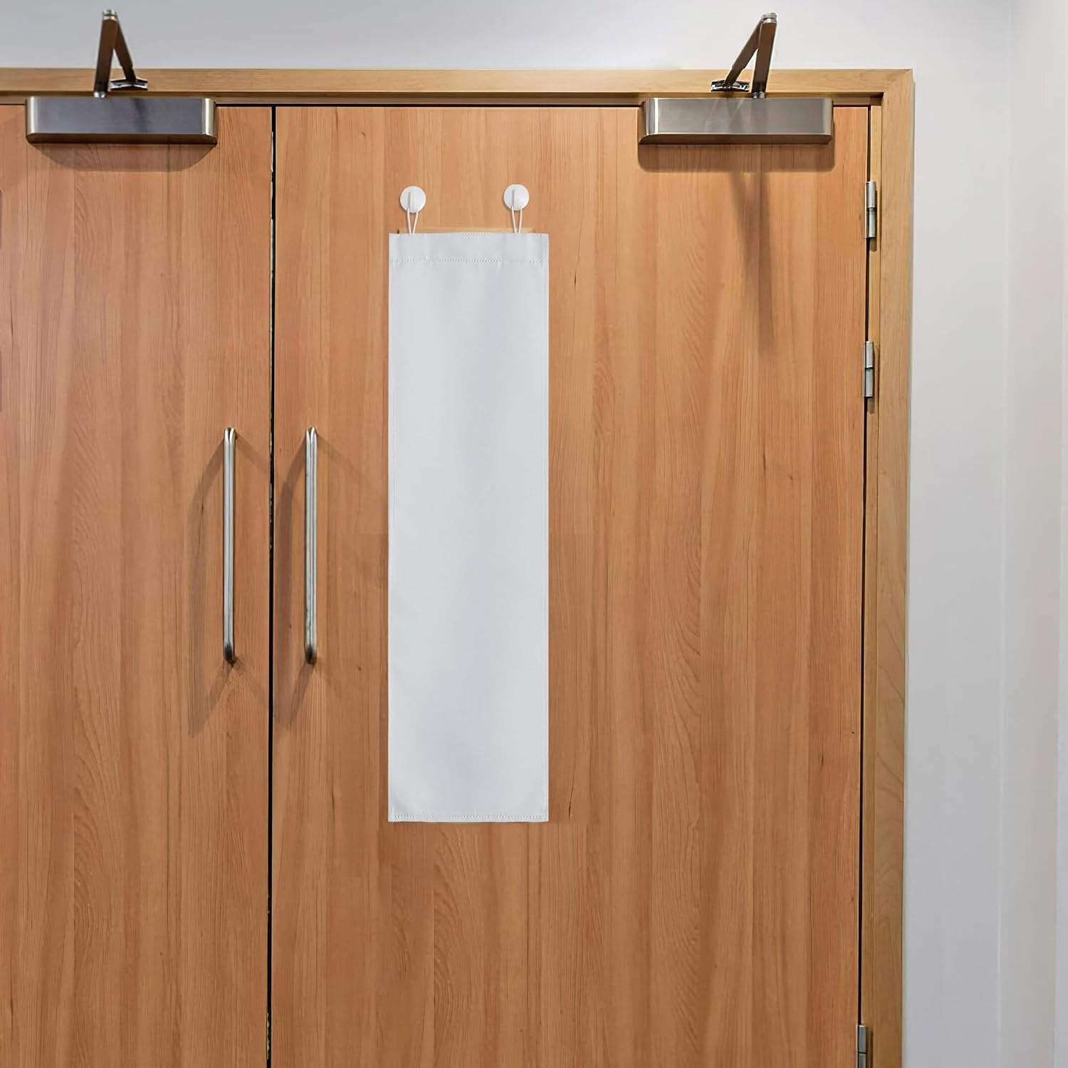 image:imageNICETOWN Classroom Door Curtain for Window French Door Shade for PrivacyGreyish White