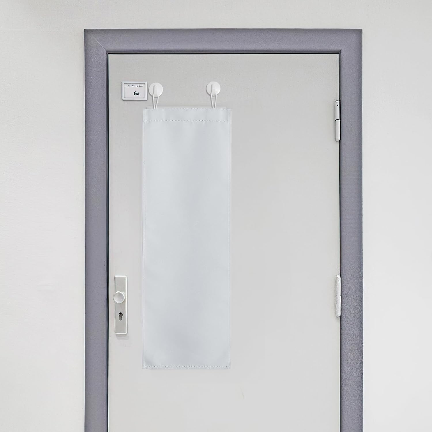 image:imageNICETOWN Classroom Door Curtain for Window French Door Shade for PrivacyGreyish White