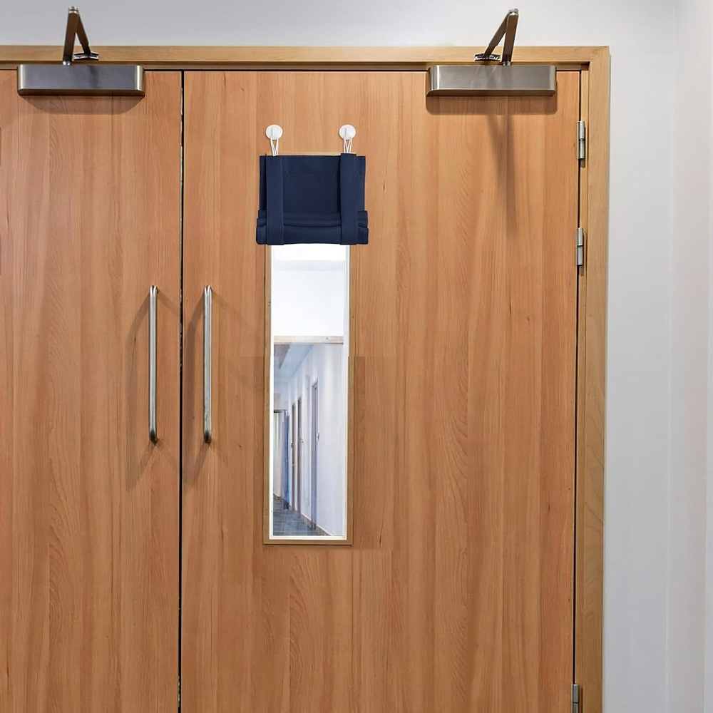 image:imageNICETOWN Classroom Door Curtain for Window French Door Shade for PrivacyNavy