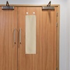 NICETOWN Classroom Door Curtain for Window, French Door Shade for Privacy(Biscotti Beige)