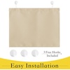 NICETOWN Classroom Door Curtain for Window, French Door Shade for Privacy(Biscotti Beige)