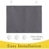 NICETOWN Classroom Door Curtain for Window, French Door Shade for Privacy(Grey)