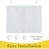 NICETOWN Classroom Door Curtain for Window, French Door Shade for Privacy(Greyish White)