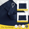 NICETOWN Classroom Door Curtain for Window, French Door Shade for Privacy(Navy)