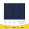 NICETOWN Classroom Door Curtain for Window, French Door Shade for Privacy(Navy)