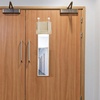 NICETOWN Classroom Door Curtain for Window, French Door Shade for Privacy(Biscotti Beige)