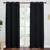 NICETOWN Black Blackout Curtains for Living Room 42 x 84 inches 2 Panels