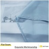 NICETOWN Outdoor Sheer Curtains for Patio Waterproof, 2 Panels Sheer Texture Curtain Panels for Gazebo, Porch, Pergola, Voile Drapes with Rustproof Grommets for Living Room, W54 x L84 inch, White(Stone Blue)