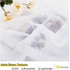 NICETOWN Outdoor Sheer Curtains for Patio Waterproof, 2 Panels Sheer Texture Curtain Panels for Gazebo, Porch, Pergola, Voile Drapes with Rustproof Grommets for Living Room, W54 x L84 inch, White(Ivory)