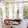 NICETOWN Outdoor Sheer Curtains for Patio Waterproof, 2 Panels Sheer Texture Curtain Panels for Gazebo, Porch, Pergola, Voile Drapes with Rustproof Grommets for Living Room, W54 x L84 inch, White(White)