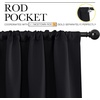 NICETOWN Short Kitchen Window Blackout Curtains Over Sink 36 inch 2 Panels
