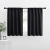 NICETOWN Short Kitchen Window Blackout Curtains Over Sink 36 inch 2 Panels