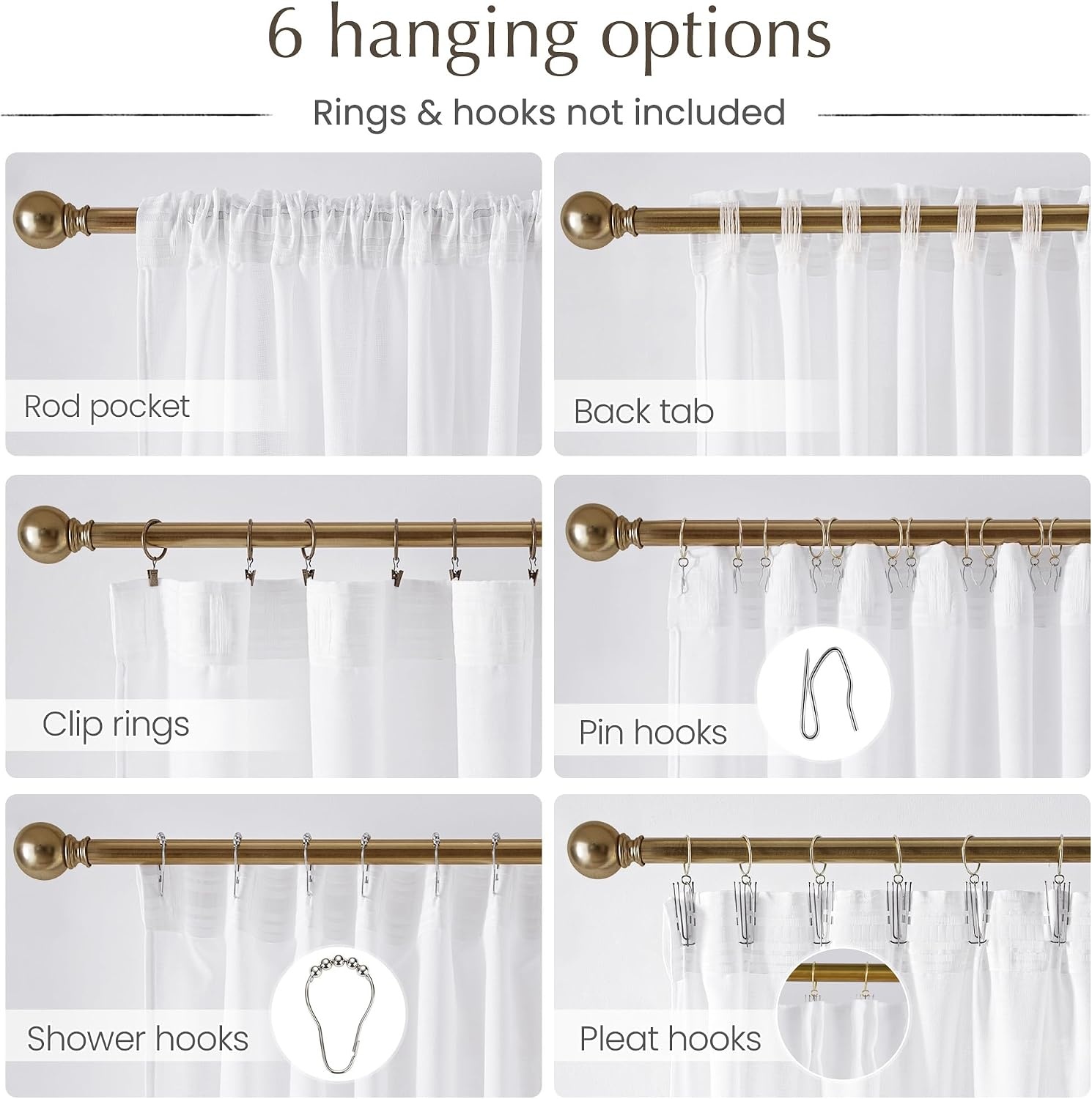 image:imageNICETOWN Natural Linen Curtains for Bedroom Back Tab amp Rod Pocket with Pleat Tab Privacy Added Curtains amp Drapes with Light Filtering Window Treatments for Living Room W52 x L95 2 PanelsWhite