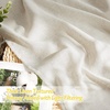 NICETOWN 2 Panels Outdoor Curtains Thick Linen Thick Linen Textured Waterproof, Grommet Privacy Allowed with Light Filtering Flax Linen Drapes for Patio/Porch, Natural, W55 x L108 Inches(Natural)