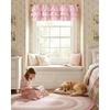 NICETOWN Farmhouse Valance Curtains 20 Inches Long for Kitchen & Bathroom, French Country Ruffled Linen Valance for Window, Shabby Chic Light Filtering Rod Pocket Design, 52 W(Pink)