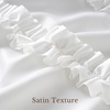 NICETOWN Farmhouse Valance Curtains 20 Inches Long for Kitchen & Bathroom, French Country Ruffled Linen Valance for Window, Shabby Chic Light Filtering Rod Pocket Design, 52 W(Cream White)
