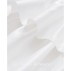 NICETOWN Farmhouse Valance Curtains 20 Inches Long for Kitchen & Bathroom, French Country Ruffled Linen Valance for Window, Shabby Chic Light Filtering Rod Pocket Design, 52 W(White)