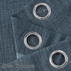 NICETOWN Faux Linen Mist Blue Blackout Curtains 84 inches Long
