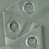 NICETOWN Faux Linen Sage Green Blackout Curtains 84 inches Long for Living
