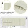 NICETOWN Faux Linen Texture Tie Up Valance Curtain for Kitchen Sink Over, Elegant Rod Pocket Farmhouse Short Curtains Topper for Living Room and Bedroom, 52″ W X 18″ L, Angora, 1 Panel(Beige)