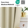 NICETOWN Faux Linen Texture Tie Up Valance Curtain for Kitchen Sink Over, Elegant Rod Pocket Farmhouse Short Curtains Topper for Living Room and Bedroom, 52″ W X 18″ L, Angora, 1 Panel(Beige)