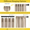 NICETOWN Kitchen Curtains 24 Inch Linen Textured Tiers Farmhouse Cafe(Angora)