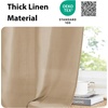 NICETOWN Kitchen Curtains 24 Inch Linen Textured Tiers Farmhouse Cafe(Taupe)