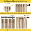 NICETOWN Kitchen Curtains 24 Inch Linen Textured Tiers Farmhouse Cafe(Taupe)