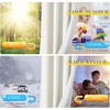 NICETOWN Living Room Noise Reducing Natural Faux Linen Curtains, Privacy Protection & Completely Shaded Lower PM2.5 Particles Drapes, Lined Insulated Window Treatment Panels (2 Pieces, W52 x L84)(Dust Filter | Grommet | Greyish White Linen)