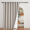 NICETOWN Living Room Noise Reducing Natural Faux Linen Curtains, Privacy Protection & Completely Shaded Lower PM2.5 Particles Drapes, Lined Insulated Window Treatment Panels (2 Pieces, W52 x L84)(Angora)