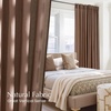 NICETOWN Natural Linen Curtains for Bedroom, Back Tab & Rod Pocket with Pleat Tab Privacy Added Curtains & Drapes with Light Filtering Window Treatments for Living Room, W52 x L95, 2 Panels(Gold Brown)