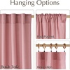 NICETOWN Rod Pocket & Back Tab Thick Flax Semi Sheer Linen Curtains, Privacy with Light Filtering Panels for Home Decor, Angora, W55 x L95, 2 Panels(Baby Pink)