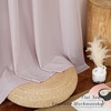 NICETOWN Rod Pocket & Back Tab Thick Flax Semi Sheer Linen Curtains, Privacy with Light Filtering Panels for Home Decor, Angora, W55 x L95, 2 Panels(Blush Pink)
