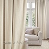NICETOWN Rod Pocket & Back Tab Thick Flax Semi Sheer Linen Curtains, Privacy with Light Filtering Panels for Home Decor, Angora, W55 x L95, 2 Panels(Jacquard Linen)
