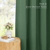 NICETOWN Rod Pocket & Back Tab Thick Flax Semi Sheer Linen Curtains, Privacy with Light Filtering Panels for Home Decor, Angora, W55 x L95, 2 Panels(Olive Green)