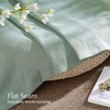 NICETOWN Rod Pocket & Back Tab Thick Flax Semi Sheer Linen Curtains, Privacy with Light Filtering Panels for Home Decor, Angora, W55 x L95, 2 Panels(Sage Green)