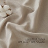 NICETOWN Rod Pocket & Back Tab Thick Flax Semi Sheer Linen Curtains, Privacy with Light Filtering Panels for Home Decor, Angora, W55 x L95, 2 Panels(Taupe)