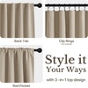 NICETOWN Scratch-Proof 100% Blackout Beige 108 inch Curtains, High-Density Linen Blend Window Treatments Rod Pocket & Back Tab Thermal Drapes for Living Room, W52 x L108, 2 Panels(Beige)