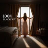 NICETOWN Scratch-Proof 100% Blackout Beige 108 inch Curtains, High-Density Linen Blend Window Treatments Rod Pocket & Back Tab Thermal Drapes for Living Room, W52 x L108, 2 Panels(Mustard Yellow)