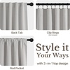 NICETOWN Scratch-Proof 100% Blackout Beige 108 inch Curtains, High-Density Linen Blend Window Treatments Rod Pocket & Back Tab Thermal Drapes for Living Room, W52 x L108, 2 Panels(Cloudy White)
